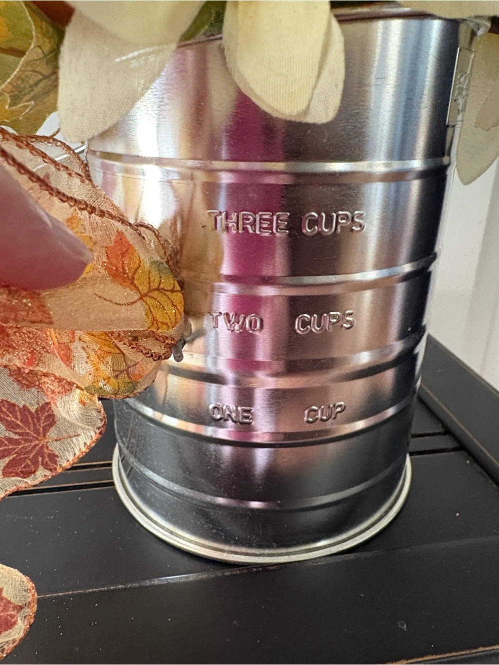 ๐ Flour Sifter Fall Floral Arrangement - Picture 2 of 2